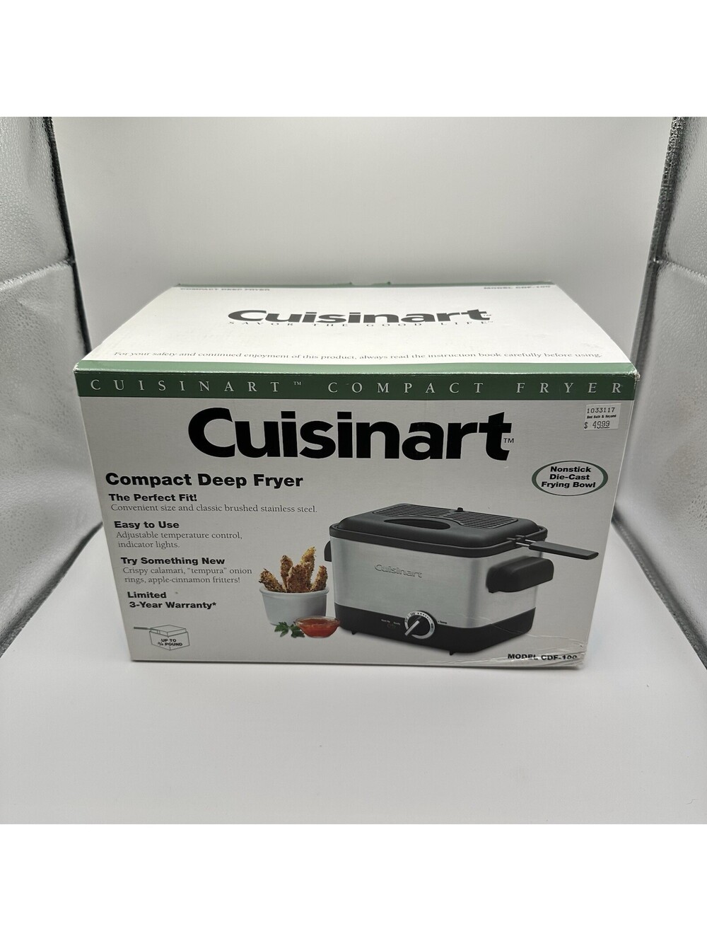 Cuisinart Compact Deep Fryer  Model CDF-100 New Open Box ￼